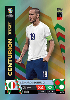 Leonardo Bonucci Italy Topps Match Attax EURO 2024 Centurion #CC6